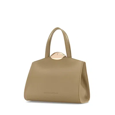Benedetta Bruzziches Cappuccino Leather Serena La Petite Handbag