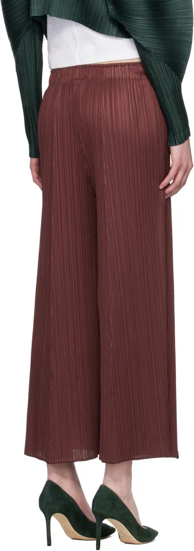 Issey Miyake Brown Monthly Colors November Trousers In Brown