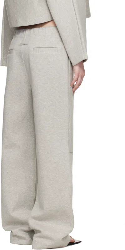 Jean Paul Gaultier Gray 'the Embossed Gaultier' Lounge Pants In Gray