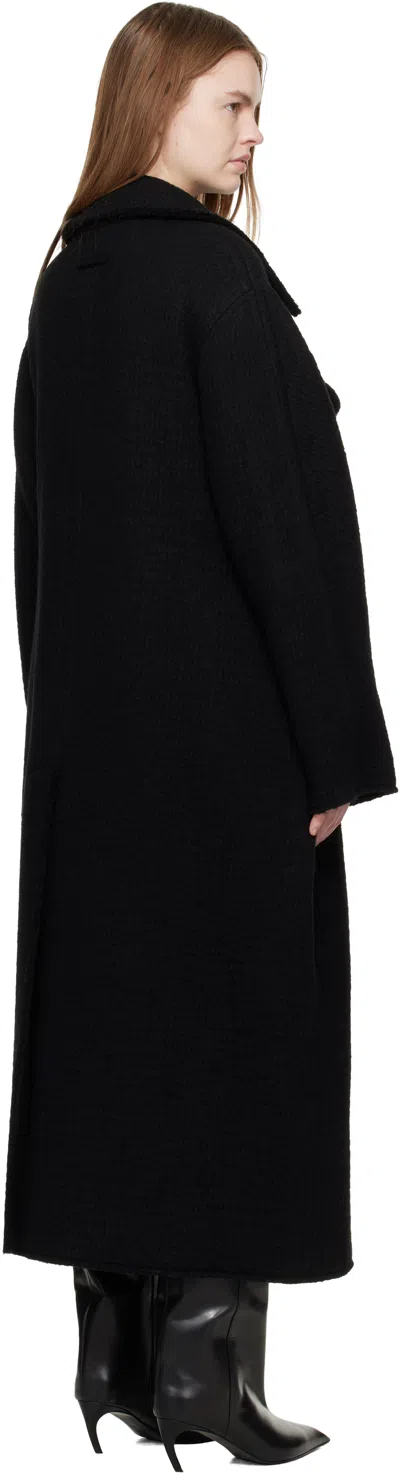 Jean Paul Gaultier Black 'the Long Gaultier' Coat In Black