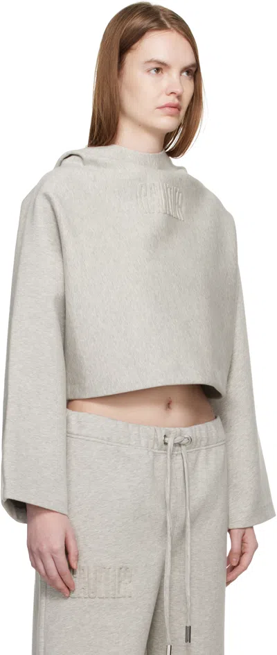 Jean Paul Gaultier Gray 'the Embossed Gaultier' Hoodie