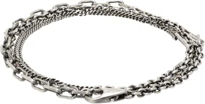 Title Of Work Multi Wrap Mixed Chain Convertible Bracelet In Multi