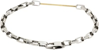 Title Of Work Box Link Bar Bracelet In Multi
