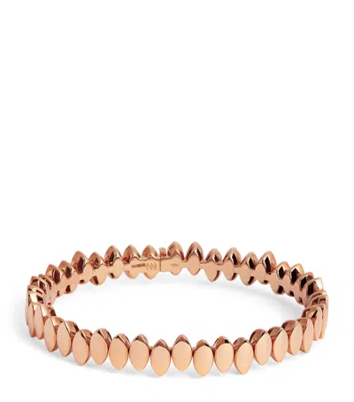 Netali Nissim Rose Gold Navette Bracelet In Gold