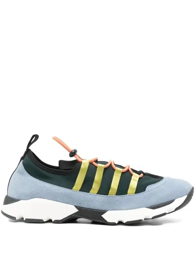 Marni Sneakers Contrasting Sole Low Top Pull Tab In Green