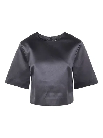 By Malene Birger Hania Cropped Top In Black