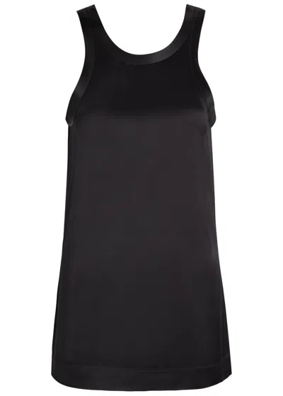 Totême Toteme Satin Tank Top In Black