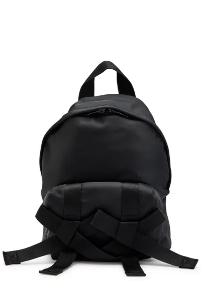 Simone Rocha Bow And Bead-embellished Nylon Backpack In Black