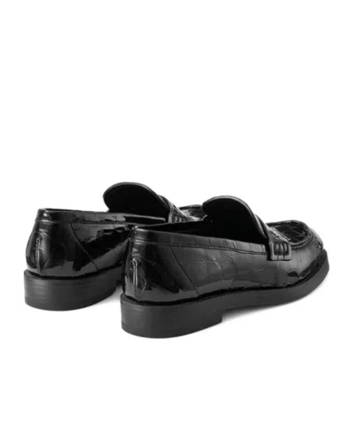 Jimmy Choo Ivy Crocodile-embossed Loafers In Multi