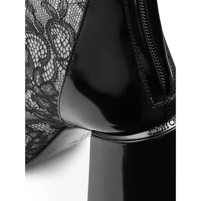 Jimmy Choo Kiss Lace Zip Ankle Boots In Multi