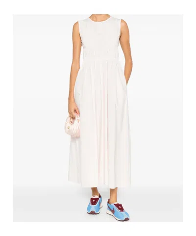 Cecilie Bahnsen Round Neck Sleeveless Dress In Pink