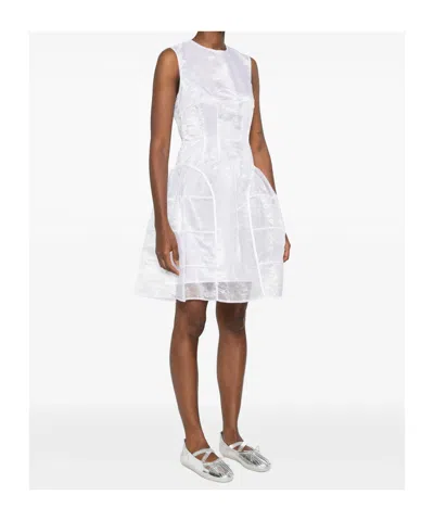 Cecilie Bahnsen Round-neck Dress In White