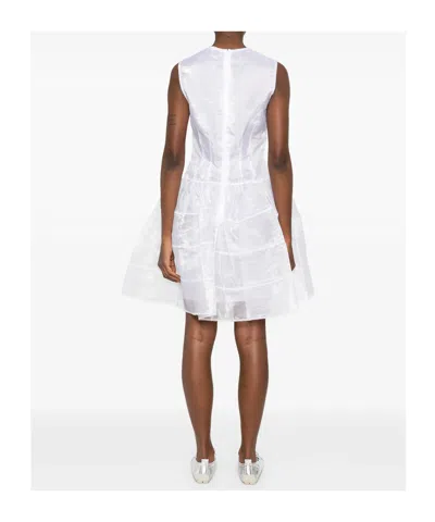 Cecilie Bahnsen Round-neck Dress In White