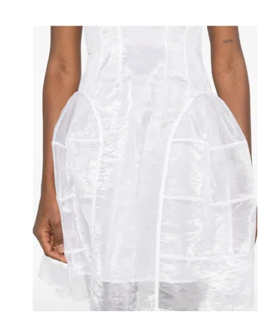 Cecilie Bahnsen Round-neck Dress In White