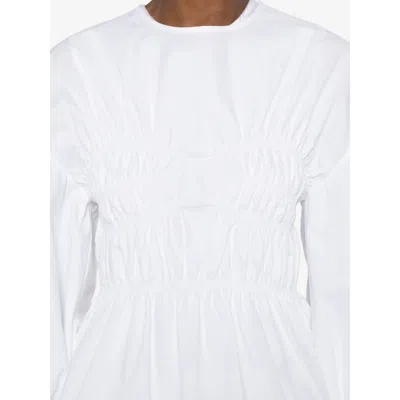Cecilie Bahnsen Puff-sleeved Top In White