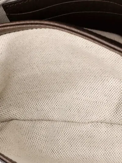 Pre-owned Gucci Blondie Gg Coated Canvas Belt Bag In Brown