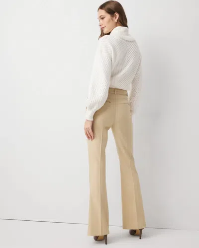 White House Black Market Petite Mid-rise Piper Flare Pants In Brown