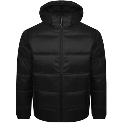 Tommy Jeans Logo Puffer Jacket Black In Black
