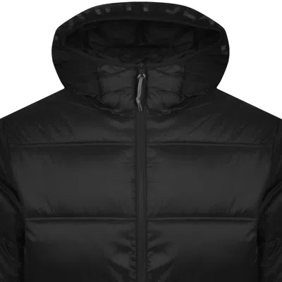 Tommy Jeans Logo Puffer Jacket Black In Black
