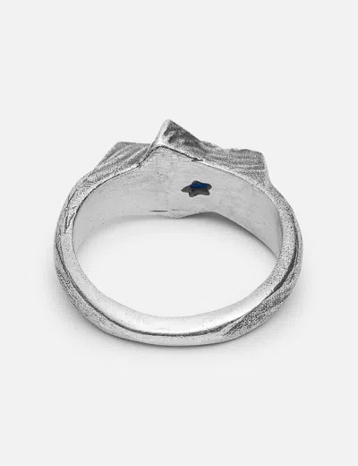 Twojeys Blue Calda Ring In Silver