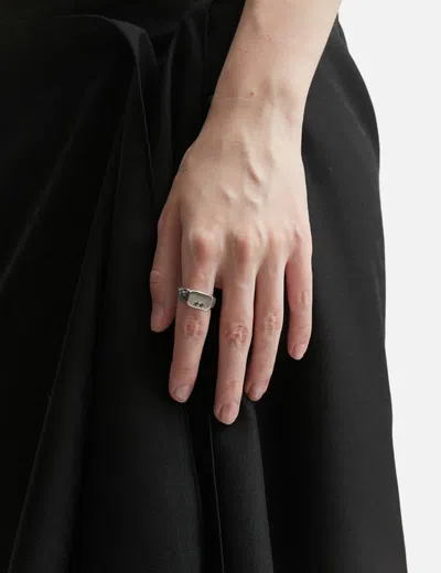 Twojeys Elongated Ring In Silver