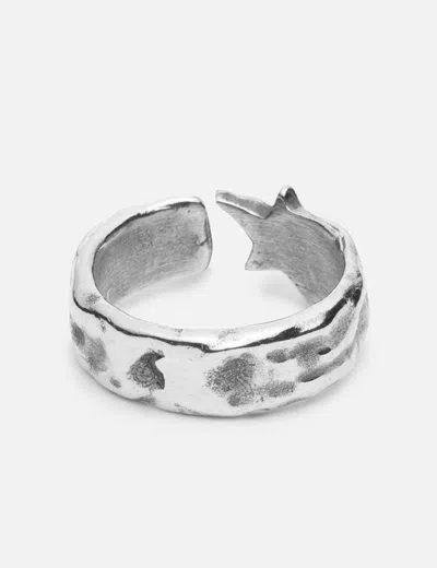 Twojeys Open Star Ring In Metallic