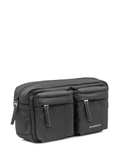 Givenchy Utility Bag Black With Front Pockets In Black