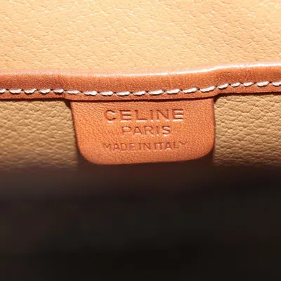 Pre-owned Celine Vintage Macadam Backpack Canvas And Leather Brown Canvas Backpack Bag ()