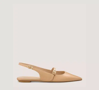 Stuart Weitzman Emilia Mary Jane Slingback In Nude