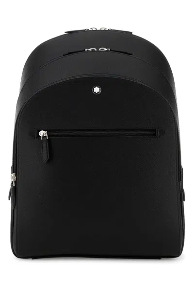 Montblanc Sartorial Medium Backpack 3 Compartments In Black
