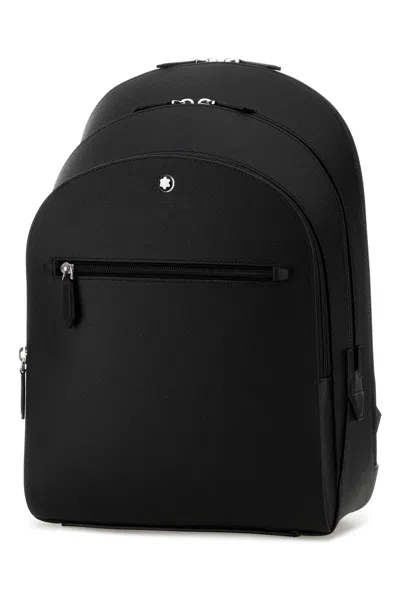 Montblanc Sartorial Medium Backpack 3 Compartments In Black