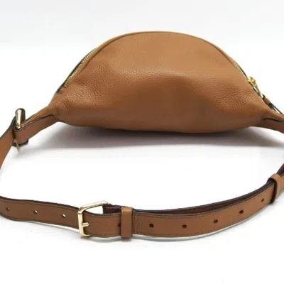 Pre-owned Coach Camel Leather Fanny Pack Sling Bag () In Brown