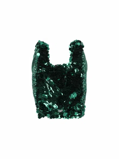 Anya Hindmarch Mini Tote Bag In Green