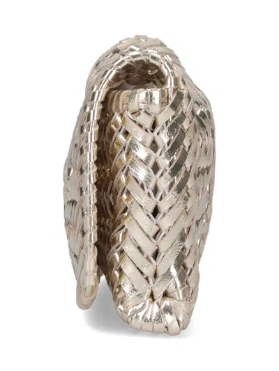 Anya Hindmarch Neeson Leather Clutch Bag In Gold