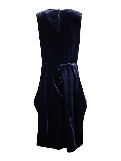 Comme Des Garçons Padded Coat In Blue