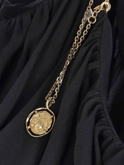 Chloé Open-back Embellished Tiered Silk-georgette Maxi Dress In Black