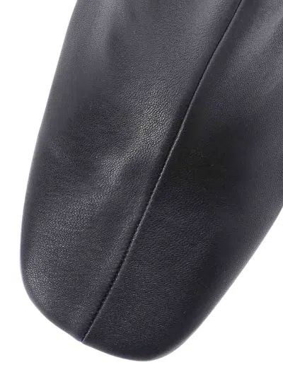 Dries Van Noten Pointed Toe Ankle Boots With Sculptural Heel In Black