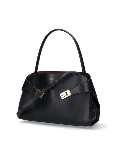 Ferragamo Medium Bag In Black