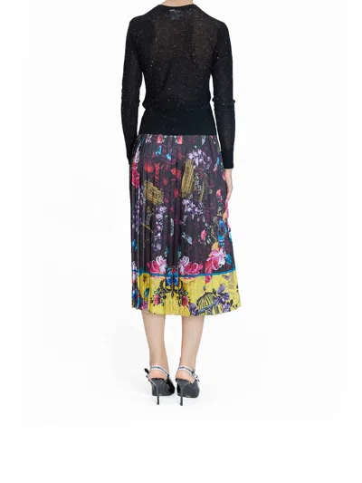 Genny Thin Sequined Sweater In Black