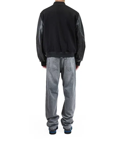 Just Cavalli Varsity Jacket In Black