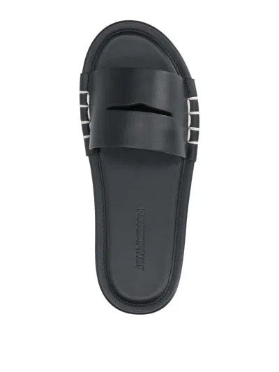 Jw Anderson Womens Loafer Slides In Black In Black