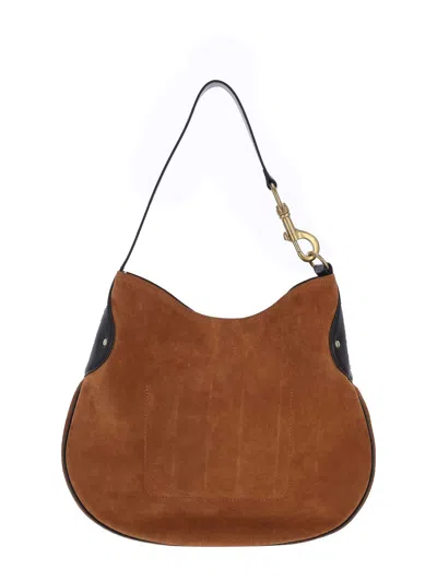 Mulberry Leather Panel Shoulder Bag Strap In Brown
