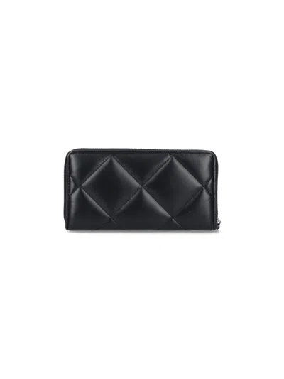 Tory Burch Continental Wallet In Black
