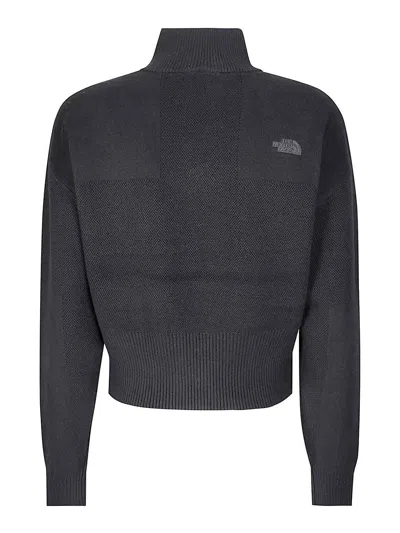 The North Face Zip-neck Sweater In Gray