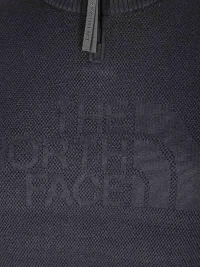 The North Face Zip-neck Sweater In Gray