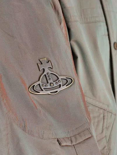 Vivienne Westwood Nevada Bomber Cangiante Gabardine Sage-green 52 Men