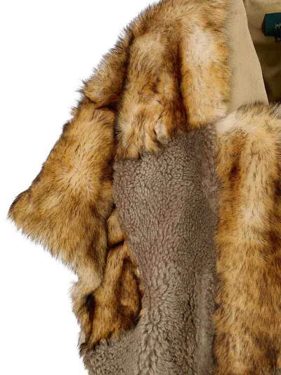 Jejia Romy Fur Cape In Multi