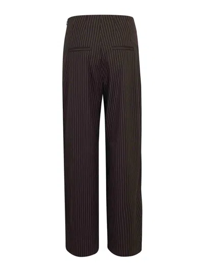 Rotate Birger Christensen Panted Pants With A Bodice Effect In Brown