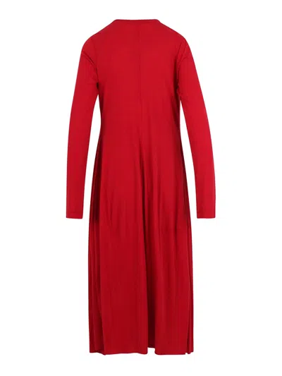 Rundholz Knotted Dress In Red