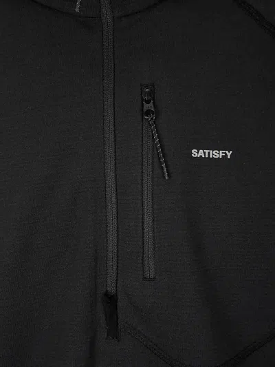 Satisfy Ghostfleece Half-zip In Black